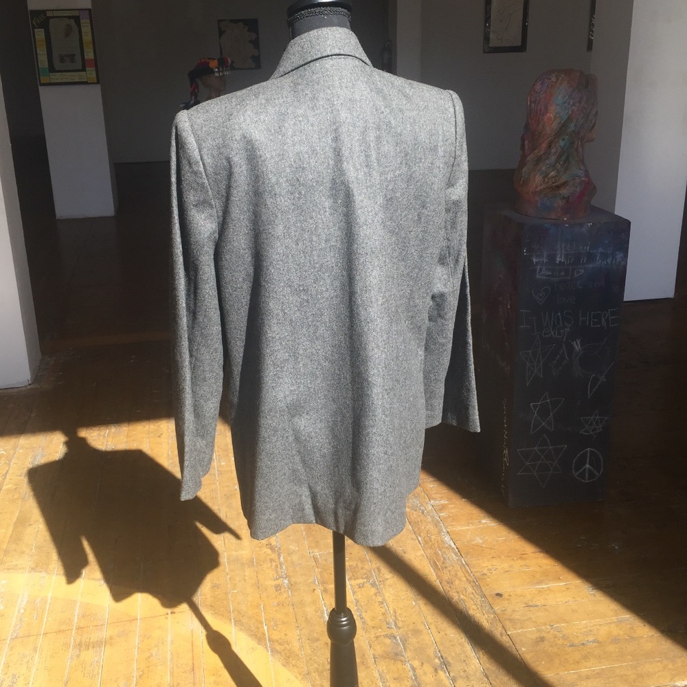Sag Harbor Gray Wool Loose/oversized blazer - Picture 4 of 6